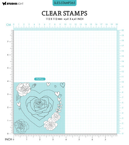 Studio Light Heart Shape Essentials Clear Stamps (SL-ES-STAMP365) (OUTLET)