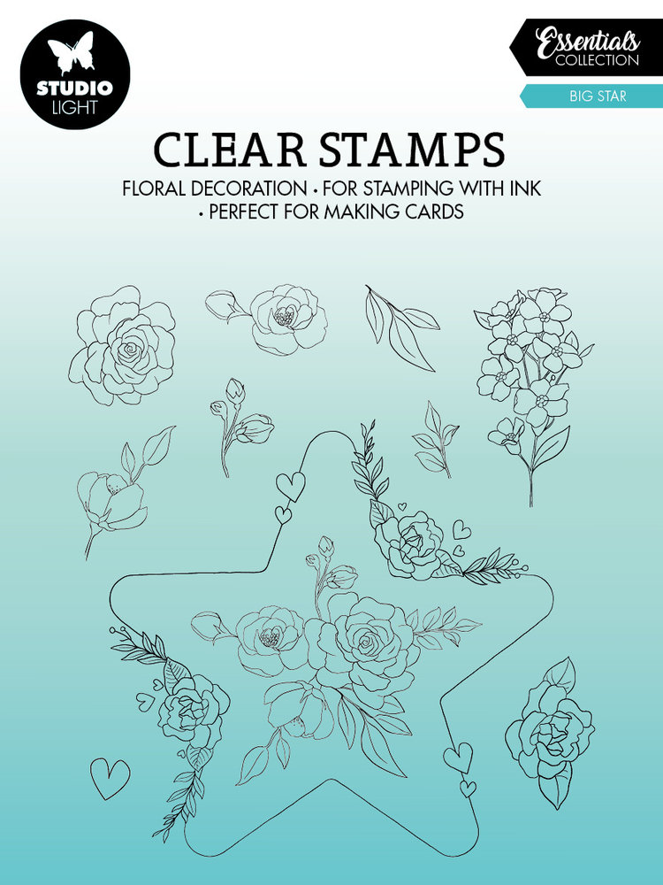 Studio Light Big Star Essentials Clear Stamps (SL-ES-STAMP367) (OUTLET)