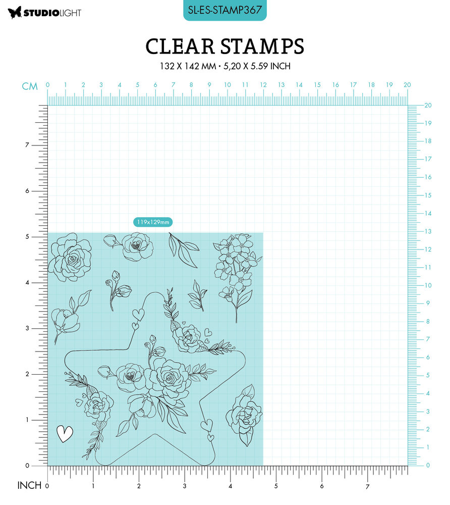 Studio Light Big Star Essentials Clear Stamps (SL-ES-STAMP367) (OUTLET)