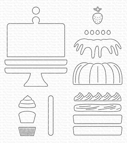 My Favorite Things Dessert on Display Die-Namics (MFT-2468) (OUTLET)