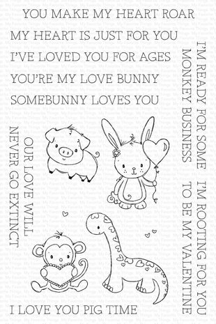 My Favorite Things My Punny Valentine Clear Stamps (RAM-048) (OUTLET)