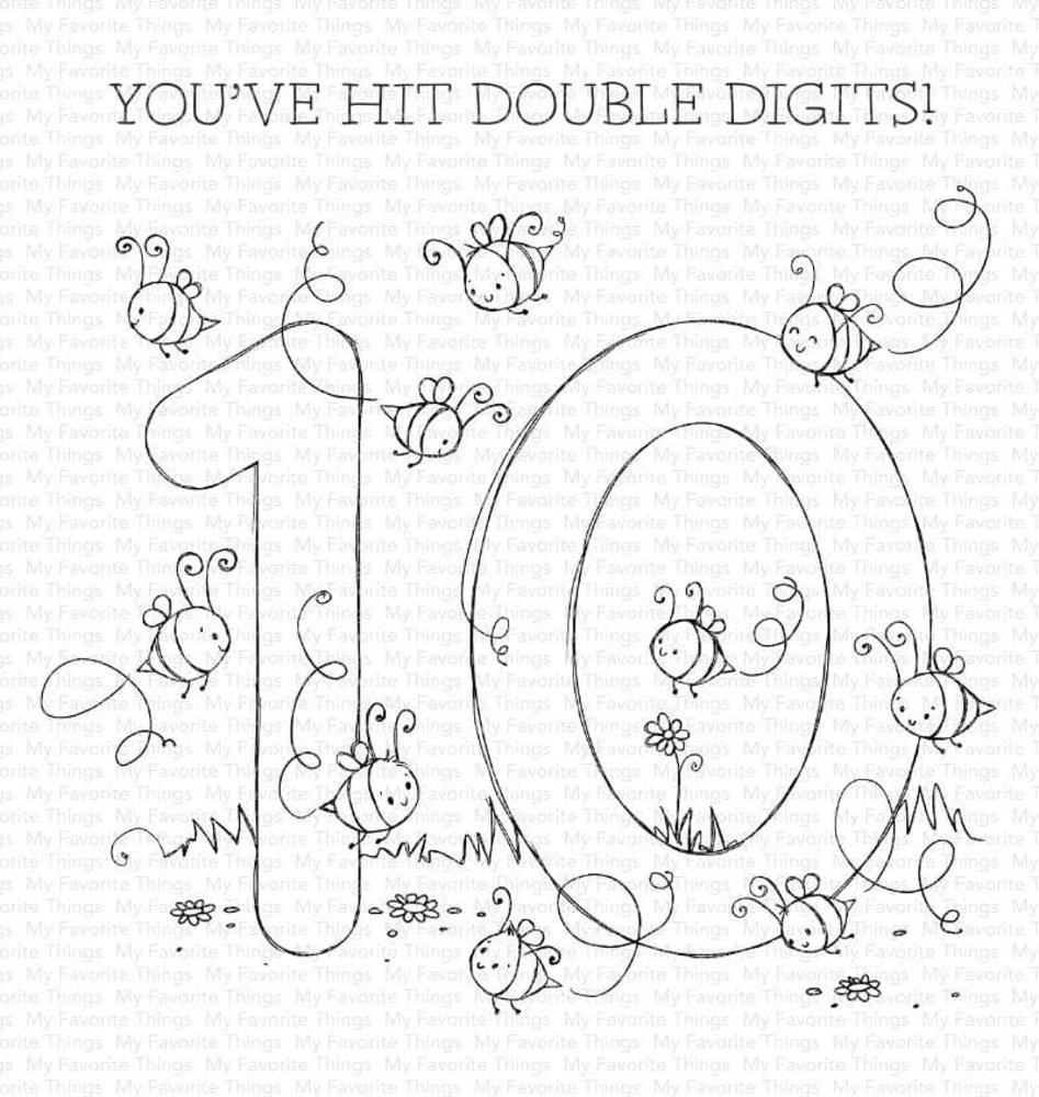My Favorite Things Number Fun 10 Clear Stamps (RAM-049) (OUTLET)