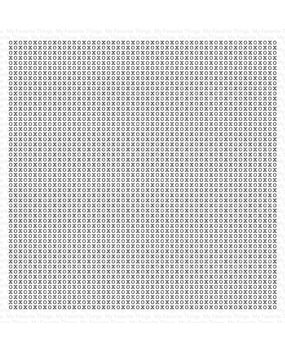 My Favorite Things X's and O's Background Rubber Stamp (BG-160) (OUTLET)