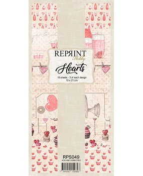 Reprint Hearts Slimline Paper Pack (RPS049) (DISCONTINUED)