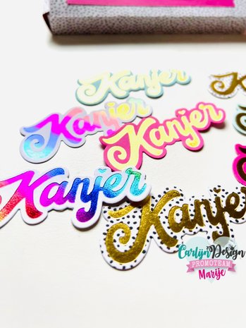 CarlijnDesign Snijmallen Grote Teksten 6 Kanjer (CDSN-0205) (DISCONTINUED)