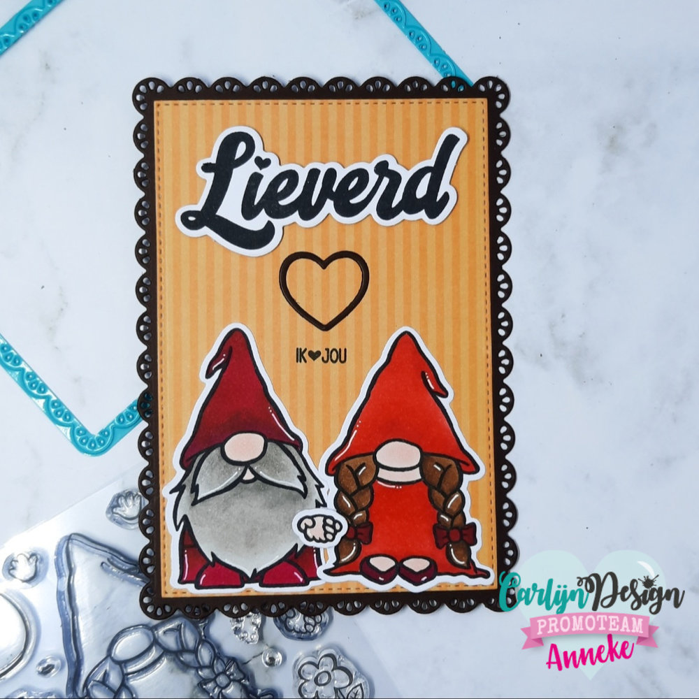 CarlijnDesign Clear Stamps Gnome Girlfriend (CDST-0096) (DISCONTINUED)