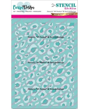 CarlijnDesign Stencil A6 Panter (CDSC-0025) (DISCONTINUED)