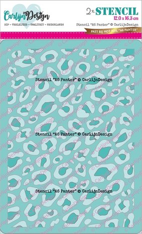 CarlijnDesign Stencil A6 Panter (CDSC-0025) (OUTLET)