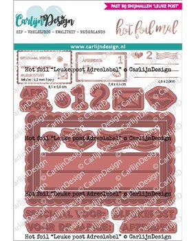 CarlijnDesign Hot Foil Stamps Snailmail Address Label (CDHF-0023) (DISCONTINUED)