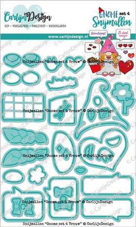 CarlijnDesign Dies Gnome Set 4 Girlfriend (CDSN-0203) (DISCONTINUED) CarlijnDesign Dies Gnome Set 4 Girlfriend (CDSN-0203) (DISCONTINUED)