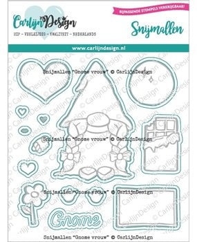 CarlijnDesign Snijmallen Gnome Vrouw (CDSN-0204) (OUTLET)