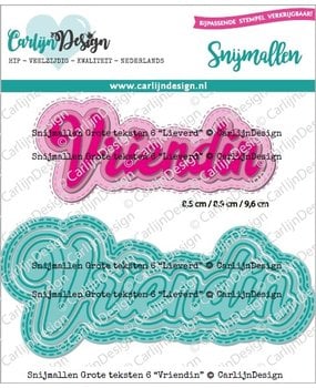 CarlijnDesign Dies Grote Teksten 6 Vriendin (CDSN-0207) (DISCONTINUED) CarlijnDesign Dies Grote Teksten 6 Vriendin (CDSN-0207) (DISCONTINUED)