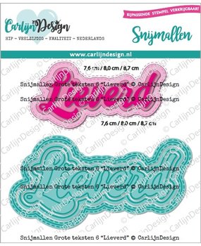 CarlijnDesign Dies Grote Teksten 6 Lieverd (CDSN-0206) (DISCONTINUED) CarlijnDesign Dies Grote Teksten 6 Lieverd (CDSN-0206) (DISCONTINUED)