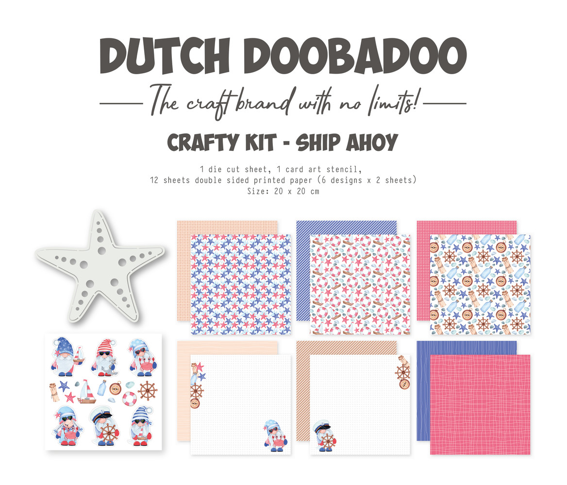 Dutch Doobadoo Crafty Kit Ship Ahoy (473.005.038) (OUTLET) Dutch Doobadoo Crafty Kit Ship Ahoy (473.005.038) (OUTLET)