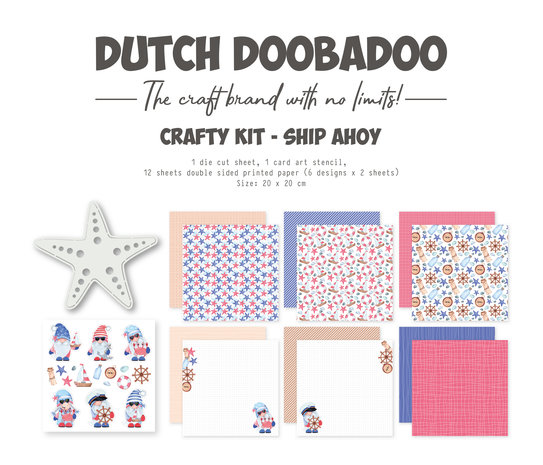 Dutch Doobadoo Crafty Kit Ship Ahoy (473.005.038) (DISCONTINUED)