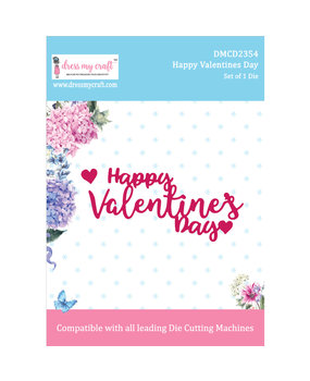 Dress My Craft Cutting Die Happy Valentines Day (DMCD2354) (OUTLET)