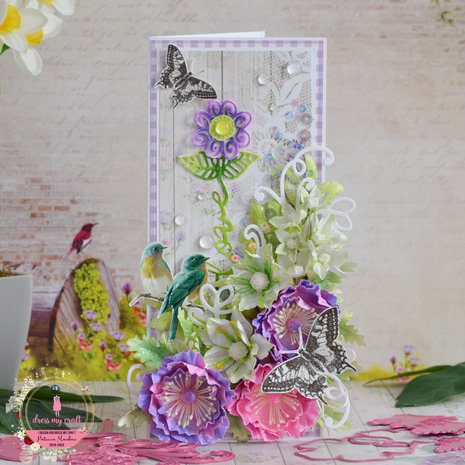 Dress My Craft Cutting Die Floral Sentiments Love (DMCD1881) (OUTLET) Dress My Craft Cutting Die Floral Sentiments Love (DMCD1881) (OUTLET)