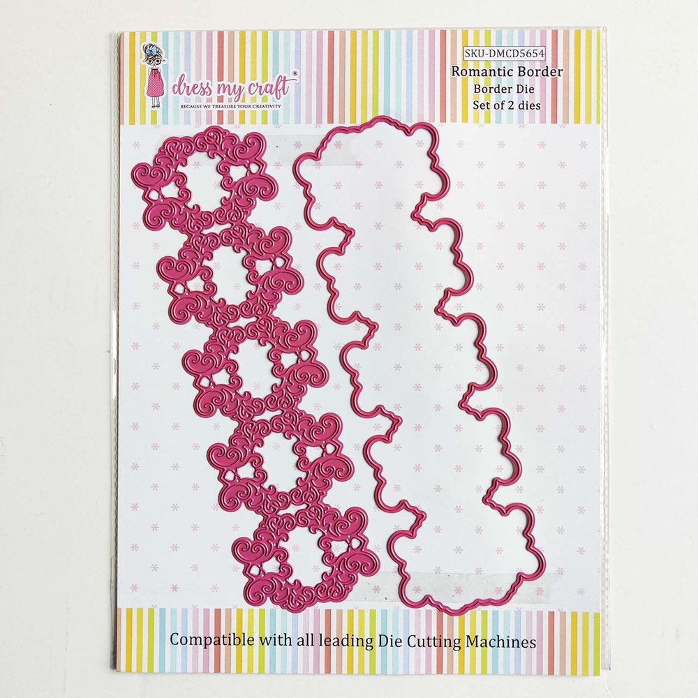 Dress My Craft Cutting Die Border Romantic (DMCD5654) (OUTLET) Dress My Craft Cutting Die Border Romantic (DMCD5654) (OUTLET)