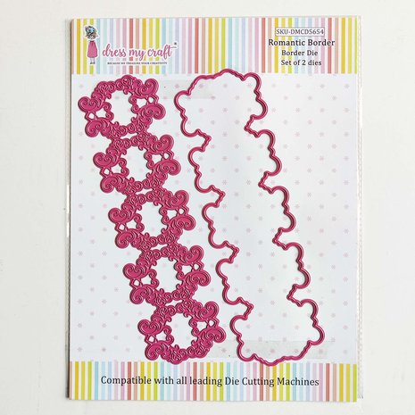 Dress My Craft Cutting Die Border Romantic (DMCD5654) (OUTLET) Dress My Craft Cutting Die Border Romantic (DMCD5654) (OUTLET)