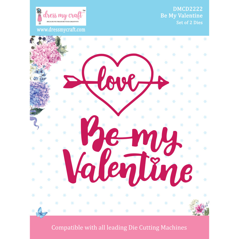 Dress My Craft Cutting Die Be My Valentine (DMCD2222) (OUTLET) Dress My Craft Cutting Die Be My Valentine (DMCD2222) (OUTLET)