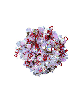 Dress My Craft Sequins Red Hearts 25g (DMCS3338) (OUTLET)