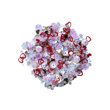 Dress My Craft Sequins Red Hearts 25g (DMCS3338) (OUTLET)
