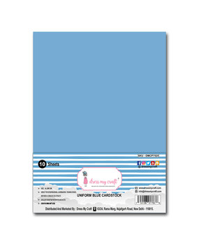 Dress My Craft Uniform Blue A4 Cardstock (10sheets) (DMCP7525) (OUTLET)