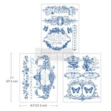 Re-Design with Prima Lovely Labels 8.5x11 Inch Middy Decor Transfers (3pcs) (659240) (DISCONTINUED)