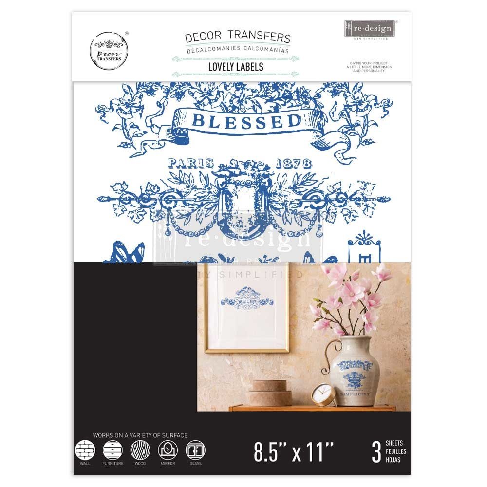 Re-Design with Prima Lovely Labels 8.5x11 Inch Middy Decor Transfers (3pcs) (659240) (DISCONTINUED) Re-Design with Prima Lovely Labels 8.5x11 Inch Middy Decor Transfers (3pcs) (659240) (DISCONTINUED)