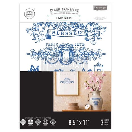 Re-Design with Prima Lovely Labels 8.5x11 Inch Middy Decor Transfers (3pcs) (659240) (DISCONTINUED) Re-Design with Prima Lovely Labels 8.5x11 Inch Middy Decor Transfers (3pcs) (659240) (DISCONTINUED)