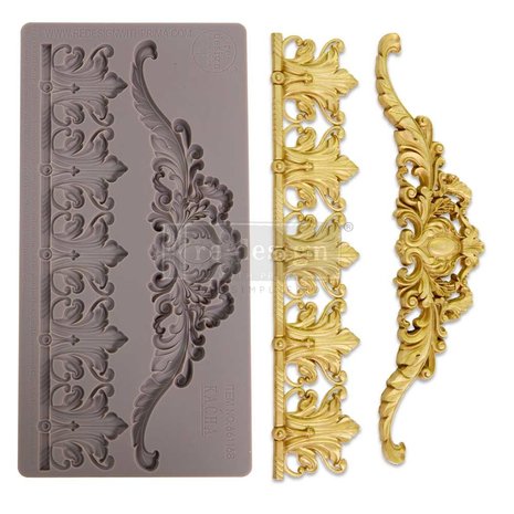Re-Design with Prima Kacha Enlightened Etchings 8.5x11 Inch Decor Mould (661168RED)