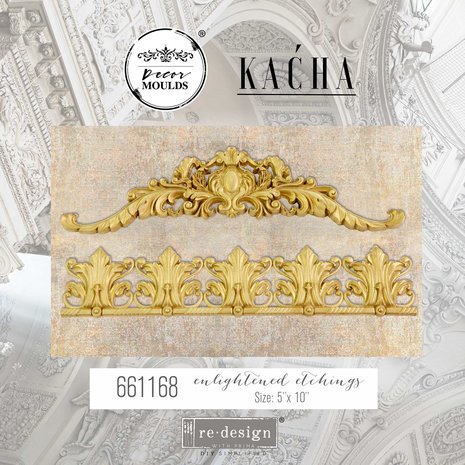 Re-Design with Prima Kacha Enlightened Etchings 8.5x11 Inch Decor Mould (661168RED)