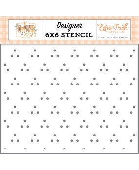 Echo Park Baby Love Dots Designer Stencil (OB303033) (DISCONTINUED)