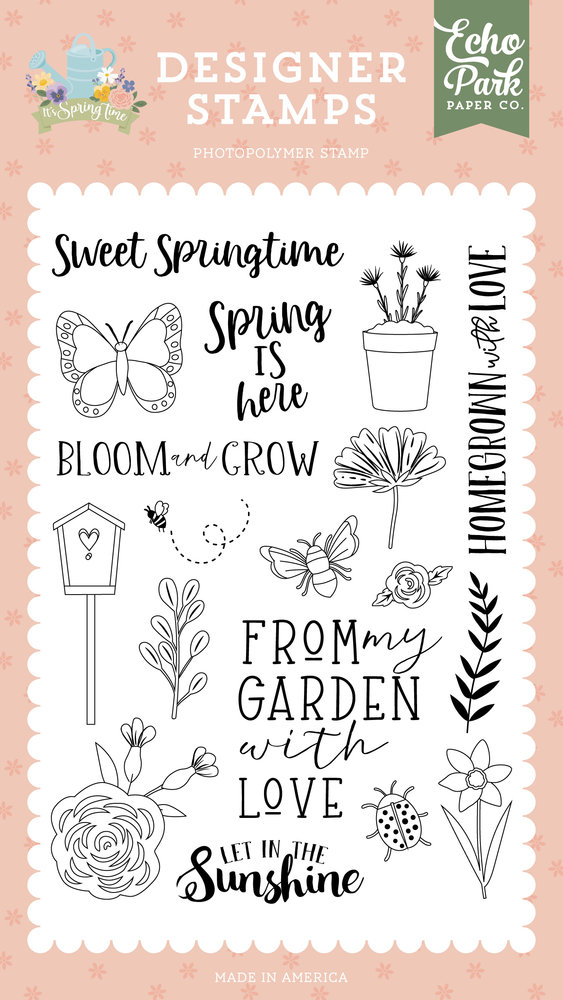 Echo Park Let In The Sunshine Designer Stamps (IST299045) (DISCONTINUED)