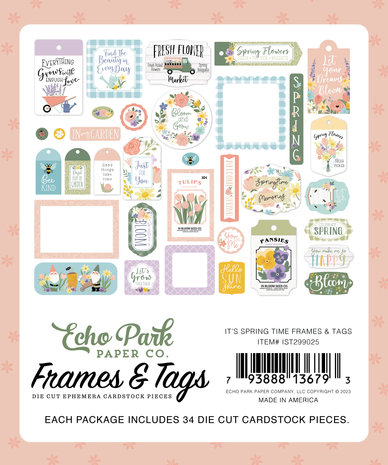 Echo Park It's Spring Time Frames & Tags (IST299025) (DISCONTINUED)