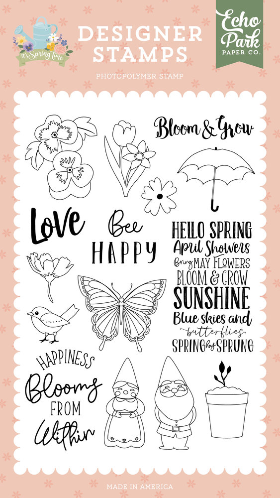 Echo Park Happiness Blooms Designer Stamps (IST299044) (DISCONTINUED) Echo Park Happiness Blooms Designer Stamps (IST299044) (DISCONTINUED)
