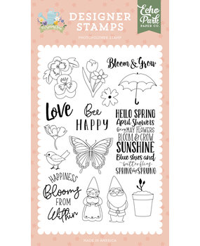 Echo Park Happiness Blooms Designer Stamps (IST299044) (DISCONTINUED)