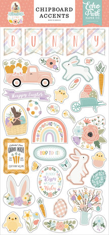 Echo Park It's Easter Time Chipboard Accents (IET300021) (DISCONTINUED)
