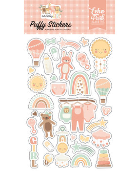 Echo Park Our Baby Girl Puffy Stickers (OBA301066) (DISCONTINUED)