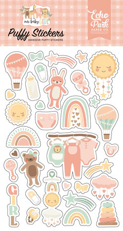 Echo Park Our Baby Girl Puffy Stickers (OBA301066) (DISCONTINUED)