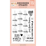 Echo Park Our Baby Girl Months Designer Stamps (OBA301044) (DISCONTINUED)