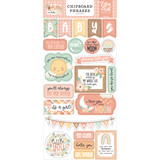 Echo Park Our Baby Girl Chipboard Phrases (OBA301022) (DISCONTINUED)