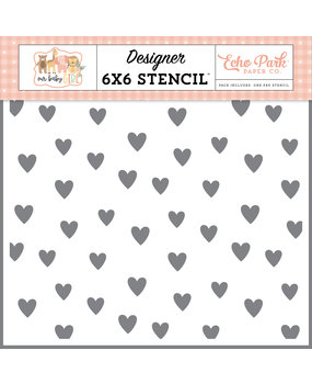 Echo Park Full Of Love Designer Stencil (OBA301035) (DISCONTINUED)