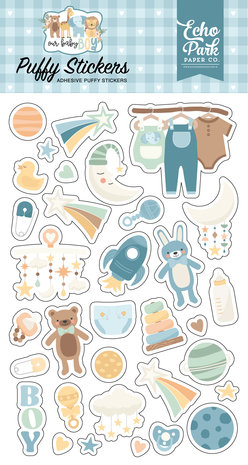 Echo Park Our Baby Boy Puffy Stickers (OBB302066) (OUTLET)
