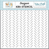 Echo Park Darling Dashes Designer Stencil (OBB302035) (DISCONTINUED)