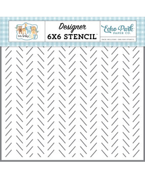 Echo Park Darling Dashes Designer Stencil (OBB302035) (DISCONTINUED)