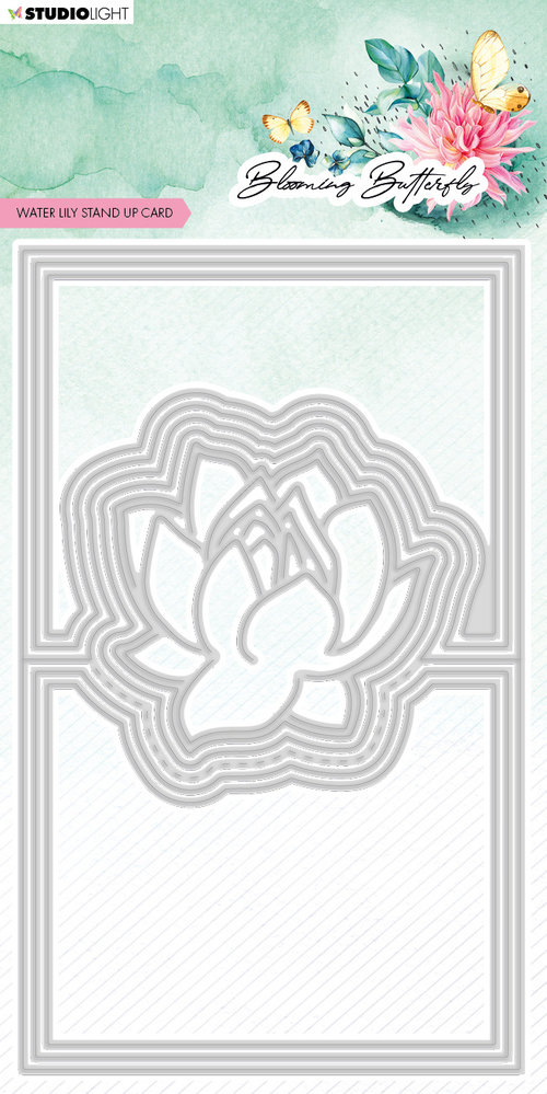 Studio Light Blooming Butterfly Cutting Die Water Lily Stand Up Card (SL-BB-CD487) (OUTLET)