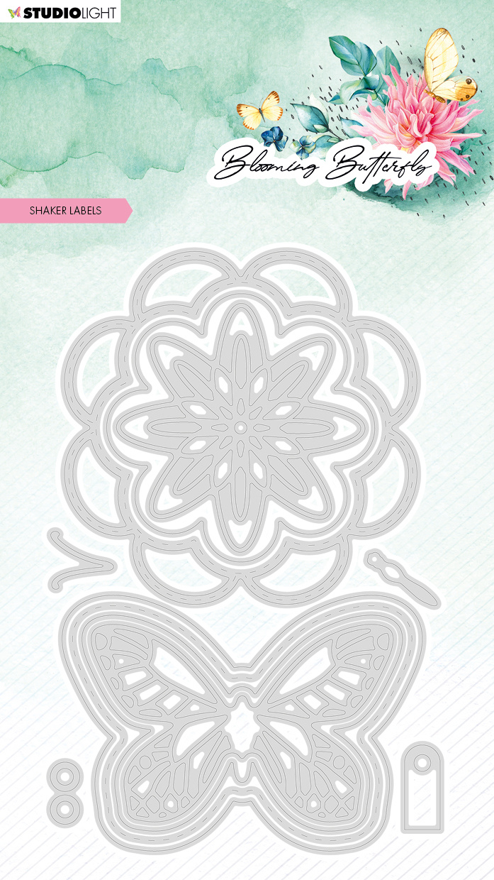 Blooming Butterfly Cutting Die Shaker Labels (SL-BB-CD482) - Craftlines ...