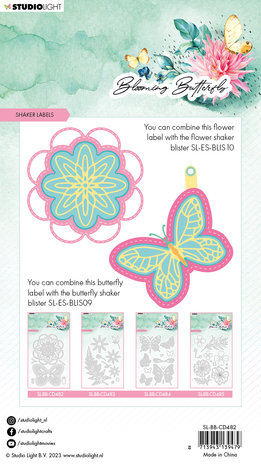 Studio Light Blooming Butterfly Cutting Die Shaker Labels (SL-BB-CD482) (OUTLET) Studio Light Blooming Butterfly Cutting Die Shaker Labels (SL-BB-CD482) (OUTLET)
