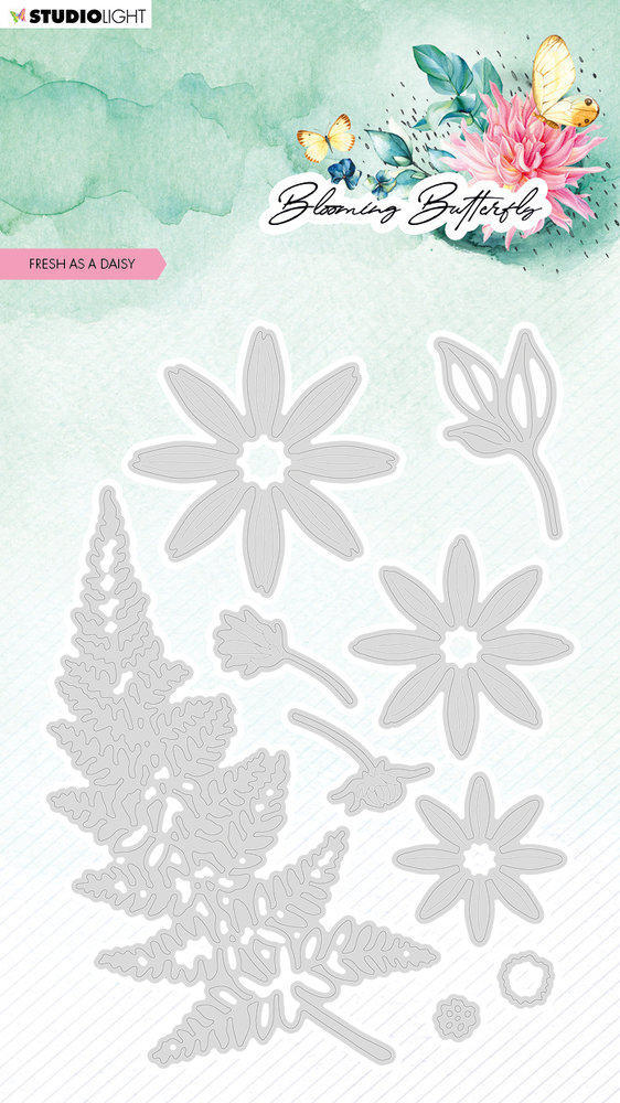Studio Light Blooming Butterfly Cutting Die Fresh as a Daisy (SL-BB-CD483) (OUTLET)